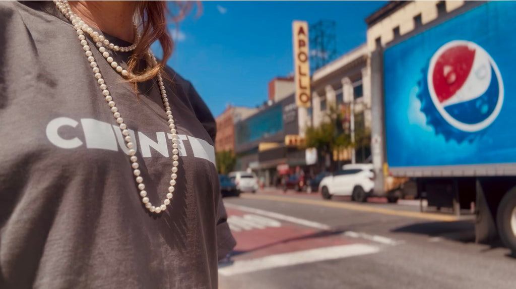 COUNTRY REDACTED™ 001.14 “EQUAL PROTECTION” Dark Grey / Cloud Oversized Tee